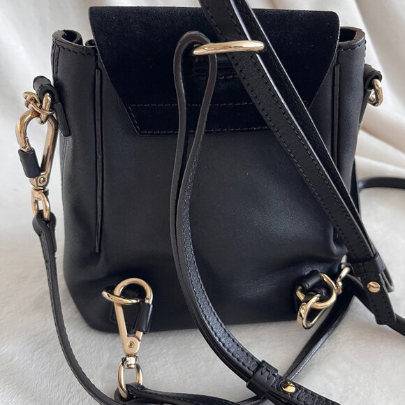 (Authentic) Chloe Mini Faye Backpack in Black main image 7